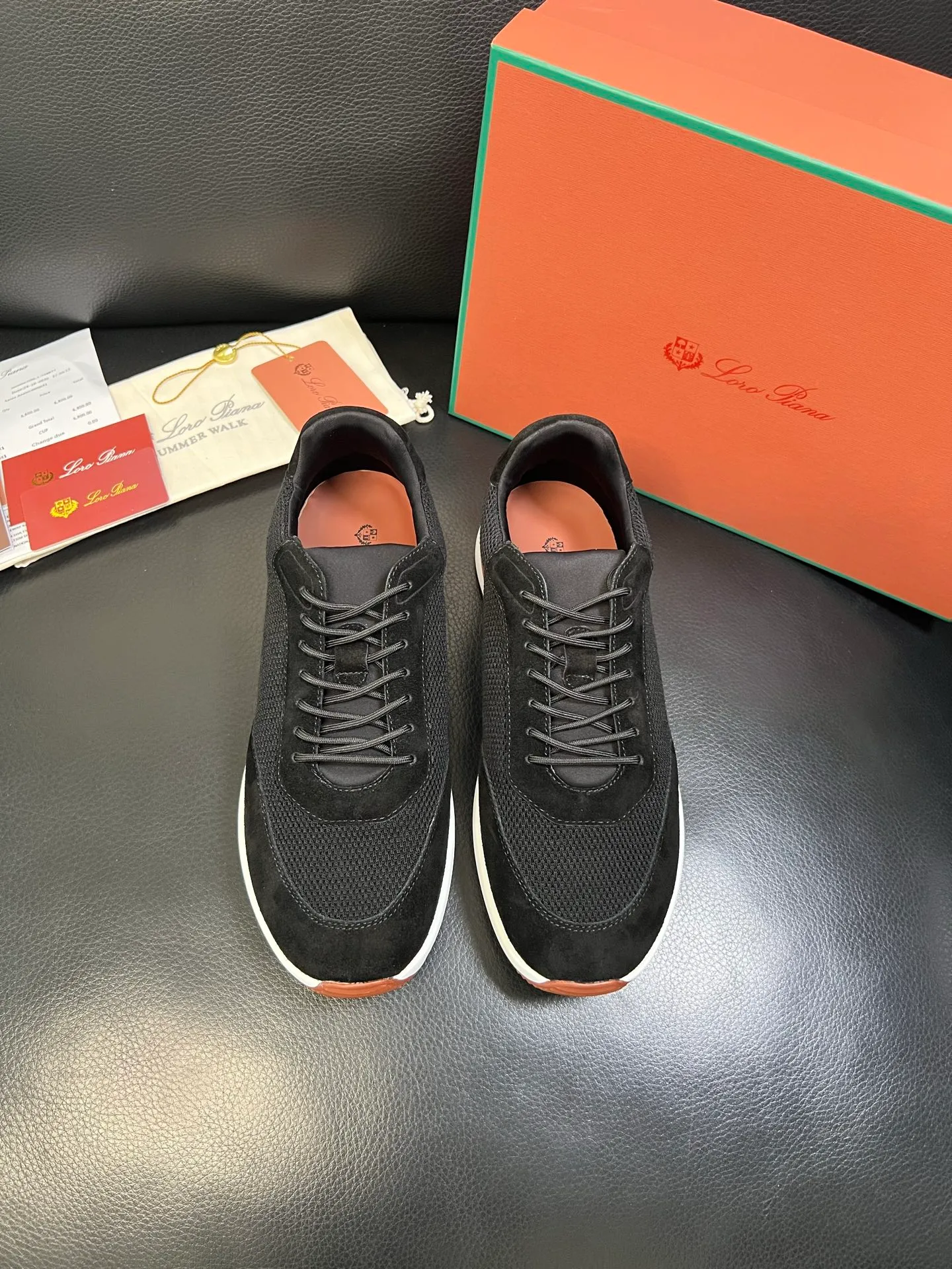 Men's shoes 💰740 Loro Men's shoes 💰iana High-quality top crafts Noyo Piana New product counter synchronized with original factory configuration, uppers imported from Italy cowhide fabric, high-quality splicing technology, soles: original soles specially provided by the original factory, exclusive movable molded soles super comfortable, original factory and single goods, welcome to compare, code number 39-44 (order 38 45 46)